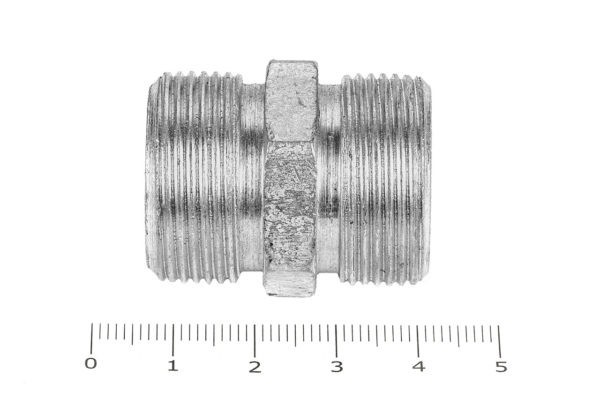 Штуцер для РВД соединительный 32/32  М27х1.5 - М27х1.5 грань S27