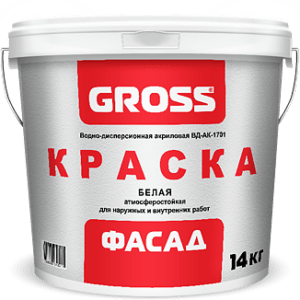 Краска водно-дисперсионная GROSS фасад